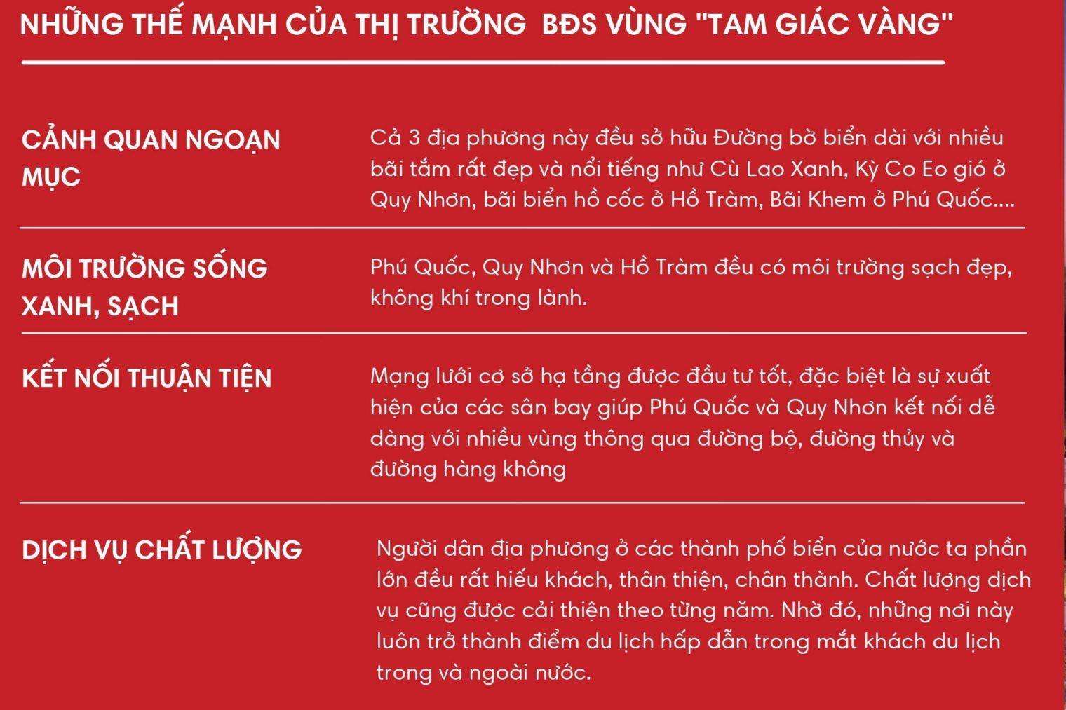 Read more about the article Khoanh vùng “Tam Giác Vàng” bất động sản nghỉ dưỡng Việt Nam