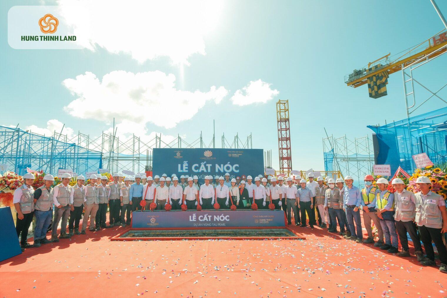Sáng ngày 06/07/2022 tại TP. Vũng Tàu, Tập đoàn Hưng Thịnh tiến hành buổi lễ cất nóc dự án Vũng Tàu Pearl.